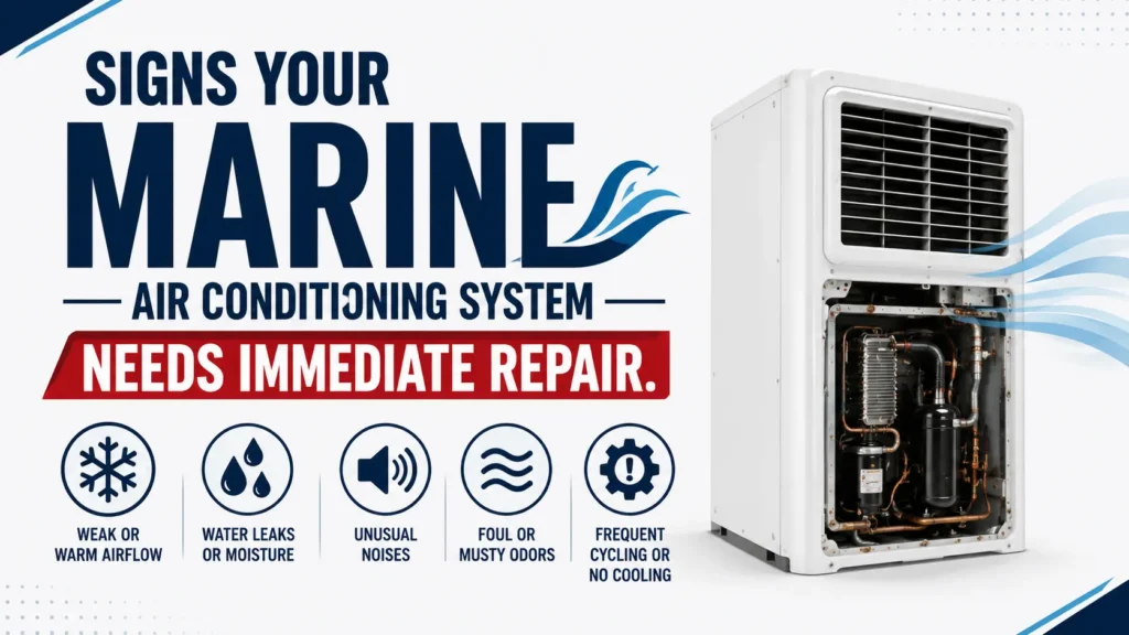Signs Your Marine Air Conditioning System Needs Immediate Repair